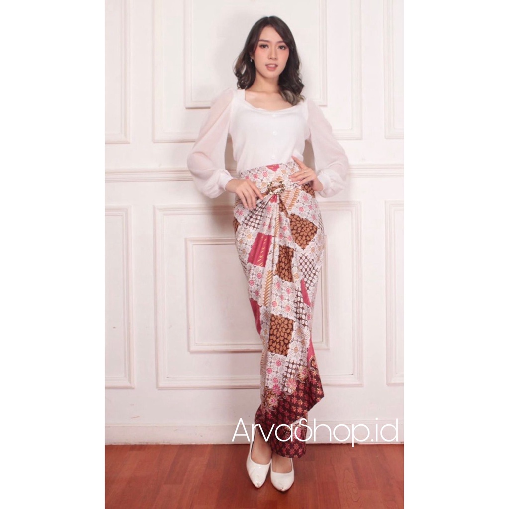 Rok Lilit Batik Bawahan Kebaya Modern Rok Serut/rok lilit batik rok lilit batik wanita modern rok lilit bawahan kebaya 50 motif