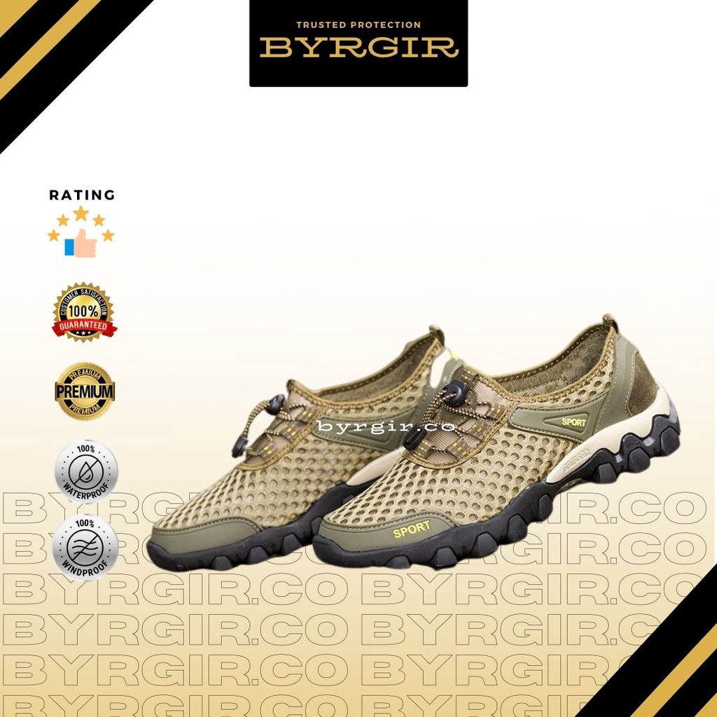 BYRGIR Sepatu  Gunung Hiking Sport Casual Pria Sneaker Trekking Quick Dry Outdoor Import Sporturedo Stonger Terbaru Shoe Olahraga Laki Laki Original