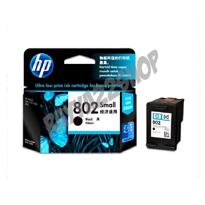 Paket Tinta HP 802 Black & Color