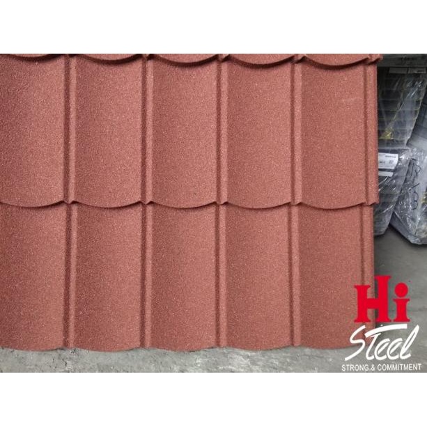 Genteng Metal Pasir Multiroof 2 x 5 x 0.40 mm - Pretty Maroon