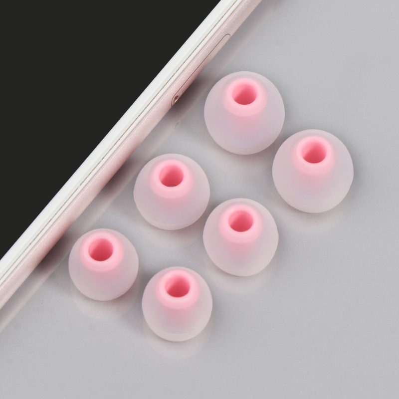 Cre Ear Tips Eartips Earbud Tips Pengganti Headphone in-Ear, 1Set Eartip Silicon Lembut Dengan Lubang Konektor 3.8mm