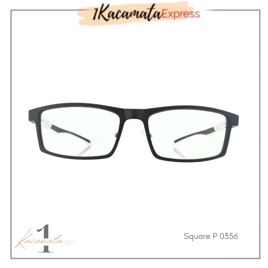 KACAMATA FRAME PRIA SQUARE P 0356