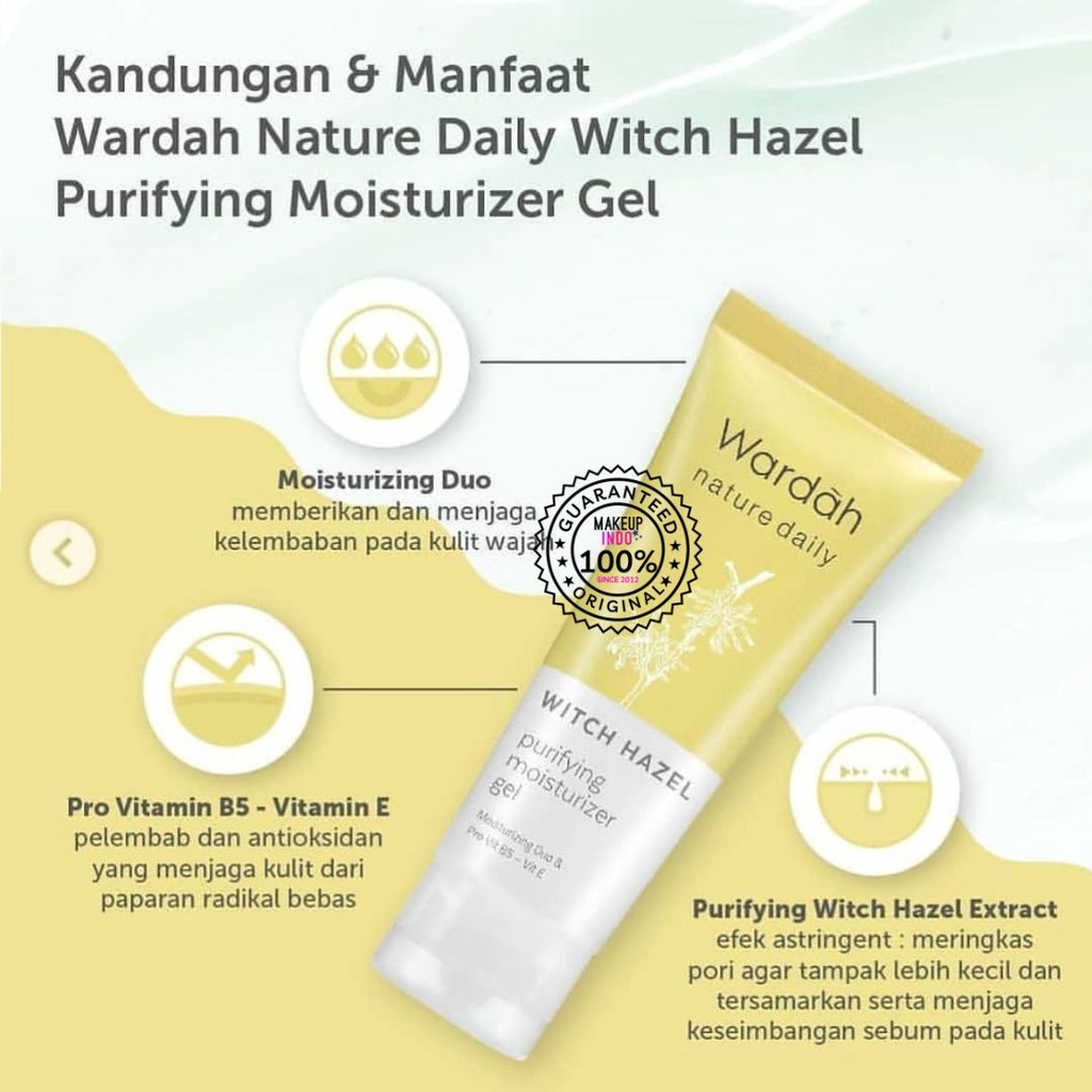 WARDAH WITCH HAZEL PURIFYING MOISTURIZER GEL