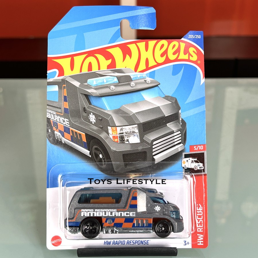 Mobil Hotwheels Hot Wheels Diecast - HW Rapid Response Ambulance