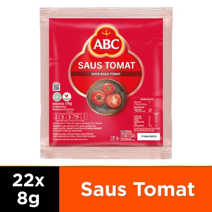 

ABC Saus Tomat Sachet 8g x 22