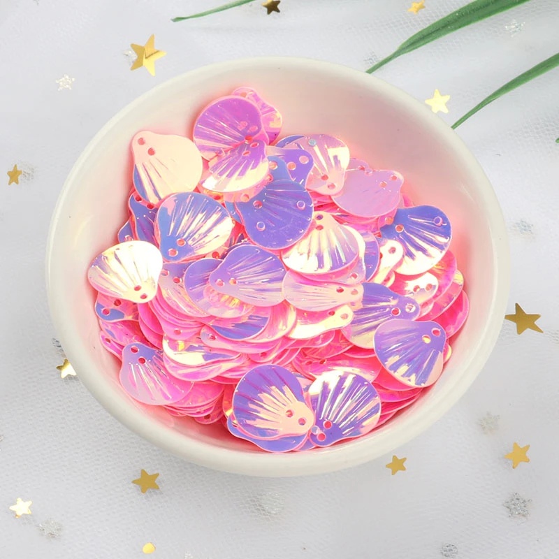 90pcs / Pak Payet Kerang 3D Bahan PVC Untuk Dekorasi Dinding / Jendela Rumah / Mobil