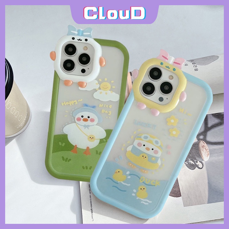 Casing Realme C31 C21 C20 C25Y C25 C25s C35 C17 C30 C15 C12 C33 C20A 8Pro 7 9 9Pro+8 5 5i 8i 6i 7i 9i C11 C21Y C3 C2 Lovely Kartun Bebek 3D Busur Monster Lensa Soft Tpu Casing Hp