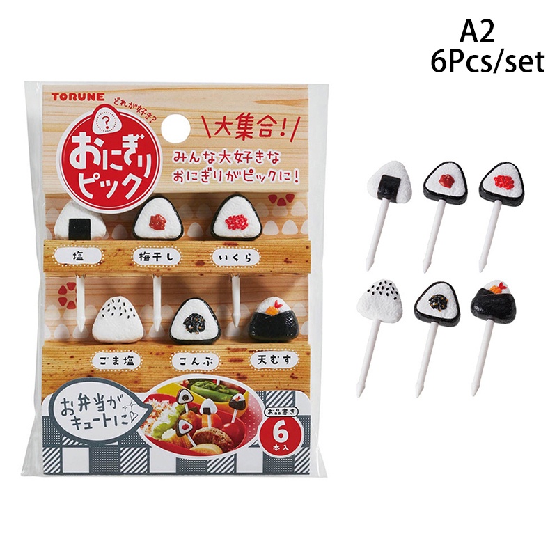 6 / 12PCS Garpu Buah / Kue / Bento Mini Bahan Plastik Food Grade Untuk Dekorasi Pesta