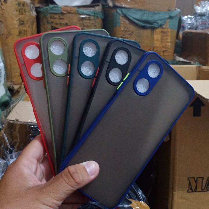 Oppo A17 A17K New Case Dove Matte Mychoice Slim Case Fuze Macaron