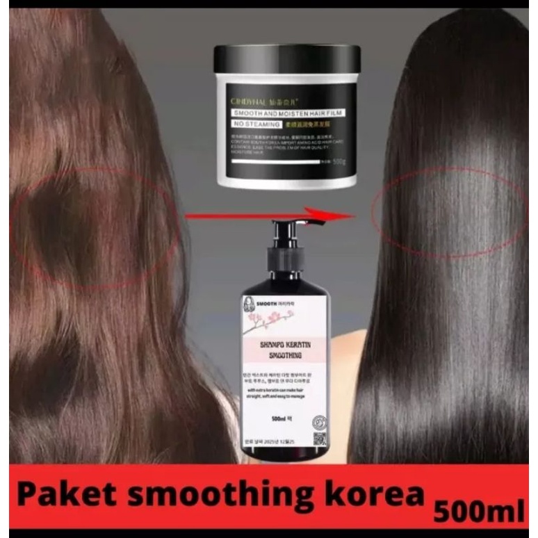 Free GIFT‼️Haircare smoothing korea/Paket Smoothing shampo Korea/Viral/Perawatan Rambut