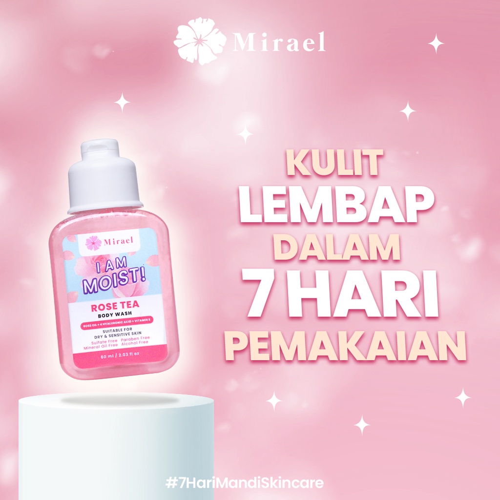 ★ BB ★ MIRAEL Body Wash 60ml (Travel Size) | I am Acne Free - I am Moist - I am Bright