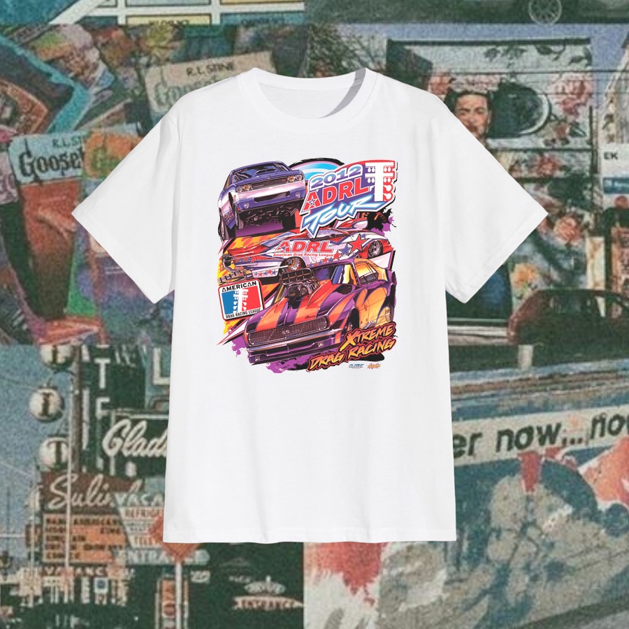 HAPI BASIC "Nascar ADRL 2012" JDM T-Shirt | Regular T-shirt | Stone Wash | Kaos VINTAGE Nascar | Ban