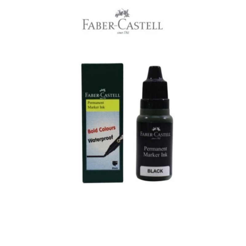 

Refill Permanent Marker Faber Castell / Isi ulang tinta Spidol Permanen Faber Castell Hitam / Isi Ulang Spidol Permanen Faber Castell