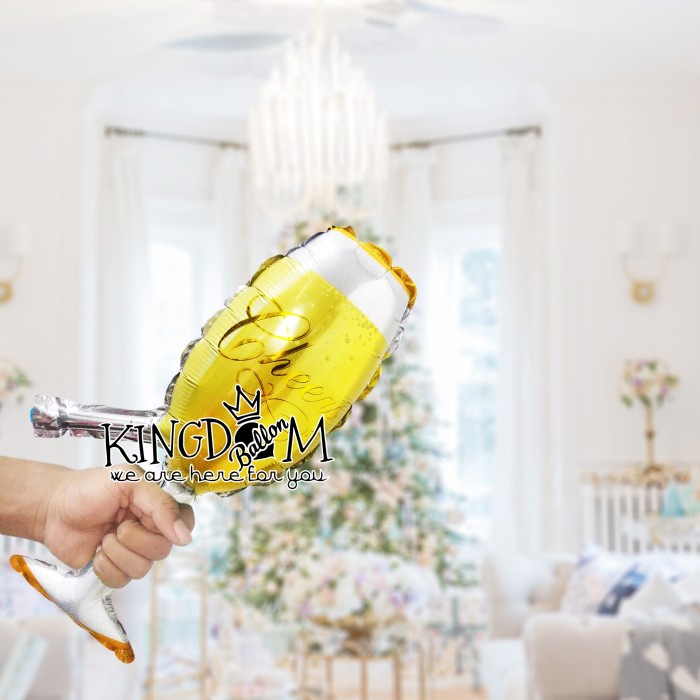 Balon Foil Gelas Wine Mini / Balon Gelas Wine