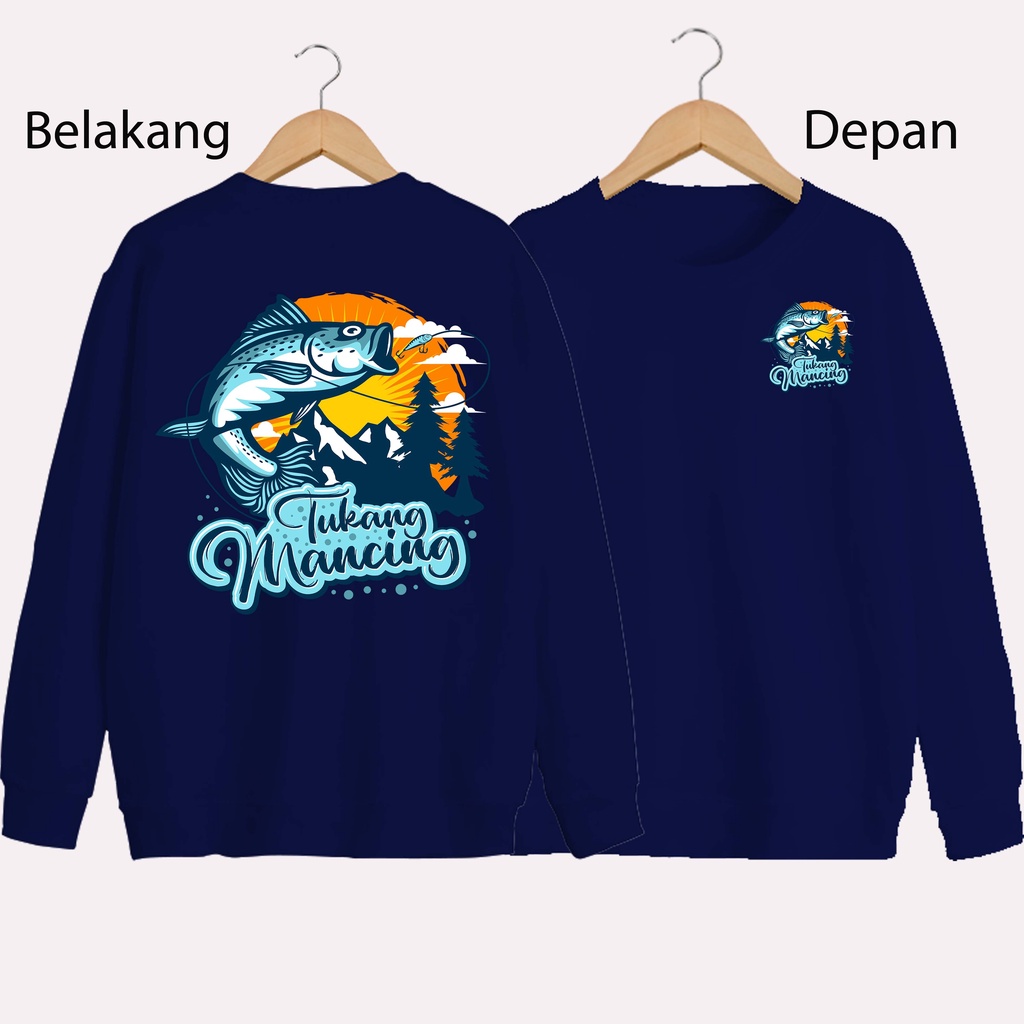 SWEATER UNISEX DB TUKANG PANCING PRIA DAN WANITA  SWEATER JUMBO