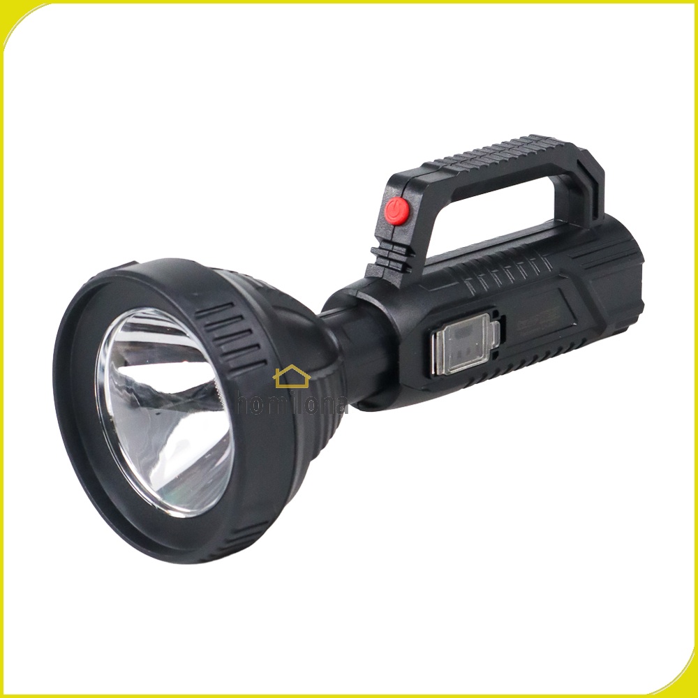 Pocketman Senter LED Flashlight Waterproof USB Rechargeable Cree XPE TaffLED LH-A08 Black