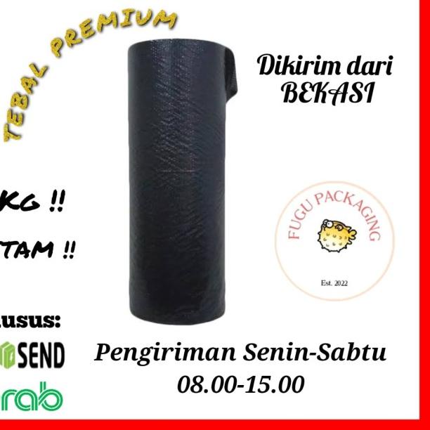 

Bubble Wrap Roll 125CM X 50M - Hitam & Bening - 2.4KG, Putih