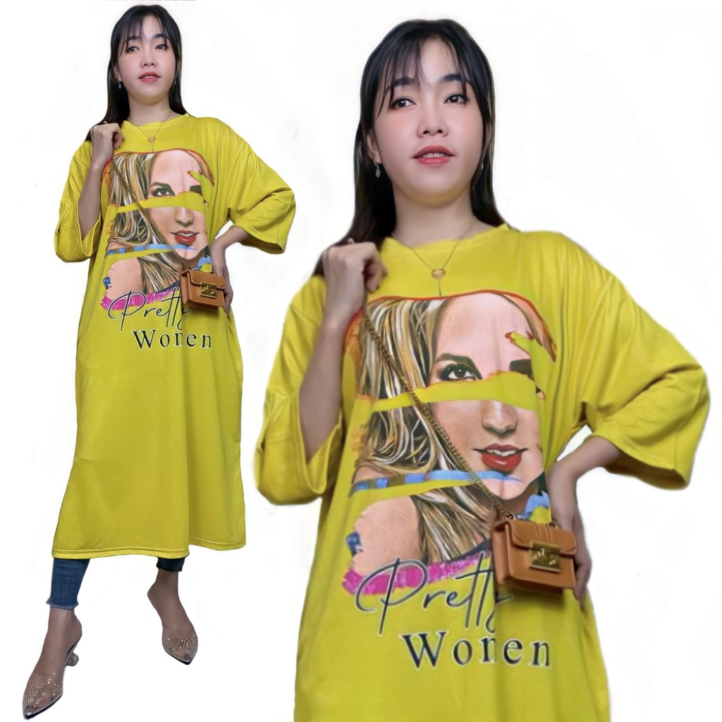 TUNIK WANITA MUSLIM MIDI OVERSIZE VIRAL HIJAB FRIENDLY