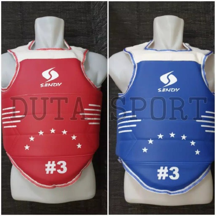 body protektor taekwondo hugo dua sisi sendy original