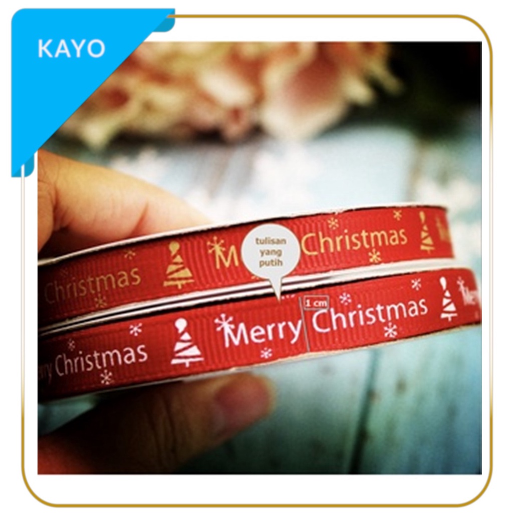 

Pita natal , pita natal 1 m tulisan putih , pita kado natal untuk kado