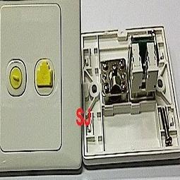 RJ45+TV Faceplate Panel Outlet Socket