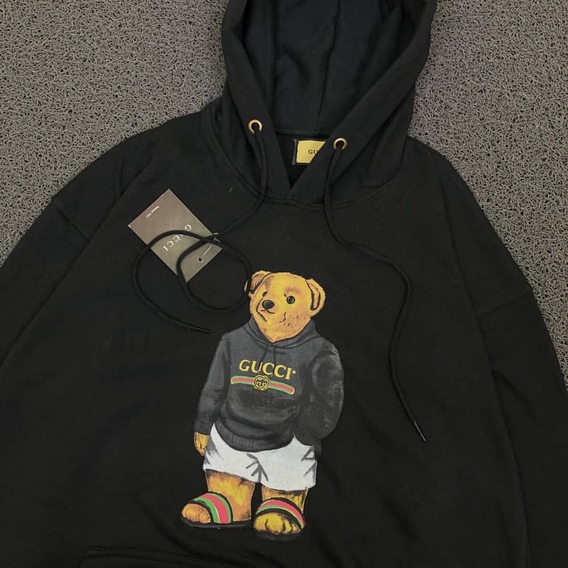 gucci bear parody hoodie