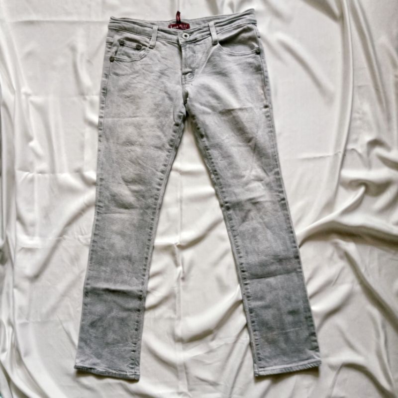 Celana Panjang Jeans Wanita warna Abu