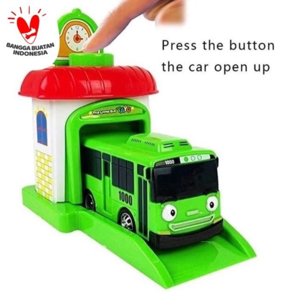 Promo Mobil Tayo Garasi Pelontar - The Little Bus Tayo Garage Satuan - GARAGE SATUAN Limited