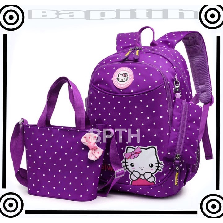 BPT TAS RANSEL ANAK KARAKTER HELLO KITY / TAS RANSEL ANAK CEWEK / TAS CEWEK  LUCU