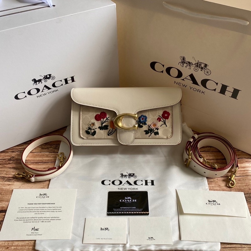 Coach Tabby 26 Shoulder Bag White Floral Edition