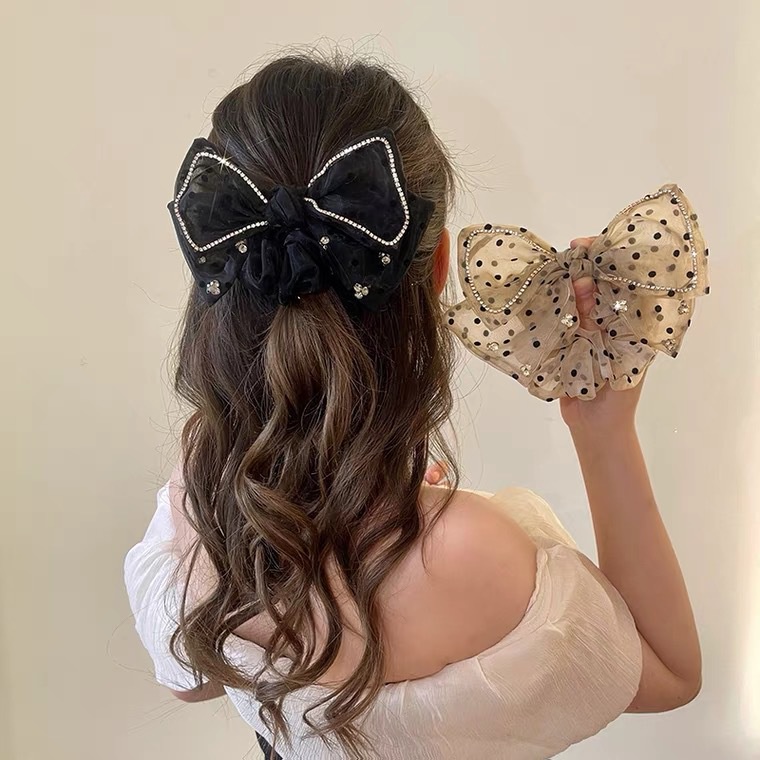 Caliloops Scrunchies Ikat Rambut Dewasa Pita Besar Korea Berlian Zeela