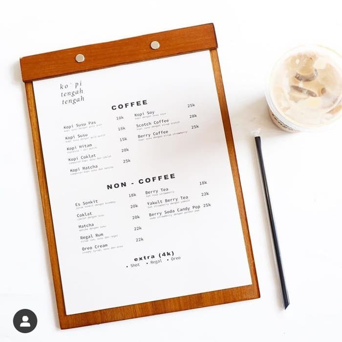 

Papan Tulis Menu Board A4 Natural Free Engrave