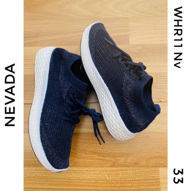 Nevada Sepatu Anakwhr11 Navy 33