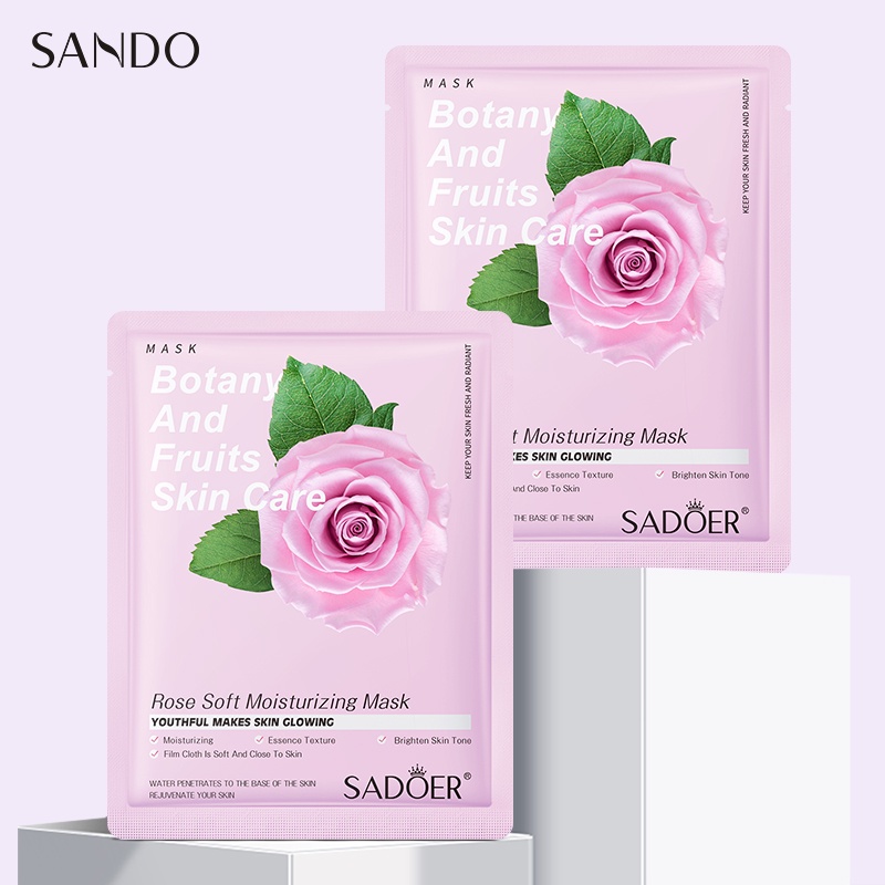 SADOER Sheet Mask Face Masker Wajah Facial Plant Masker Series