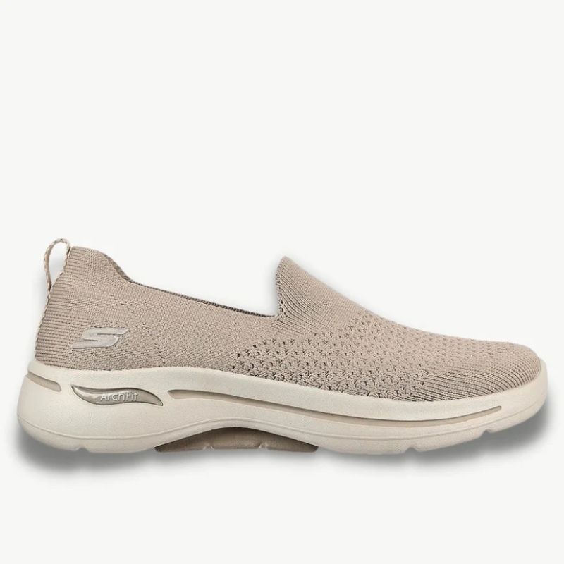 Skechers Go Walk Arch Fit Delora Womens Walking Shoes - Taupe
