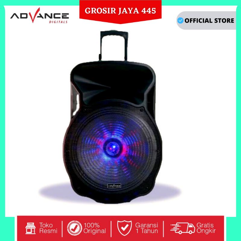 speaker bluetooth portable advance k1812B 18 inch free 2bh mic werles