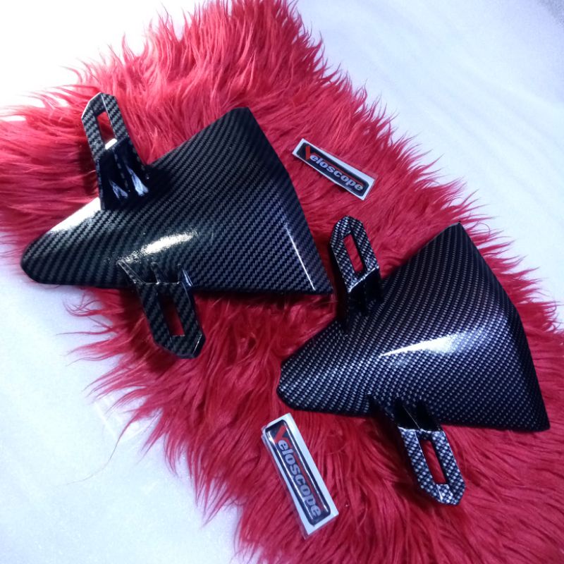 DASI DUDUKAN PLAT NOMOR CARBON WTP HONDA BEAT STRET ESP 2016-2019