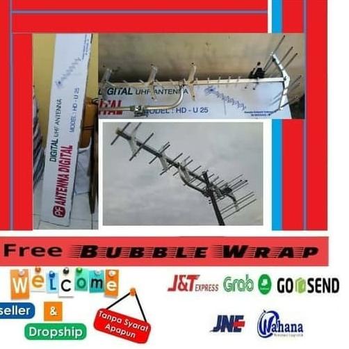 Antena tv digital OUTDOOR dan analog LUAR PF HDU 25 HDU-25 HD U25