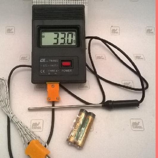 K Type Digital Thermometer + Thermocouple Probe