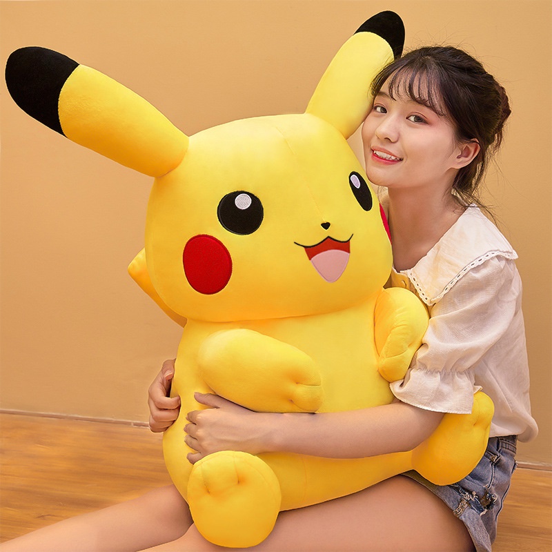 Mainan Boneka Pokemon Pikachu Bahan Plush Untuk Hadiah Natal Anak