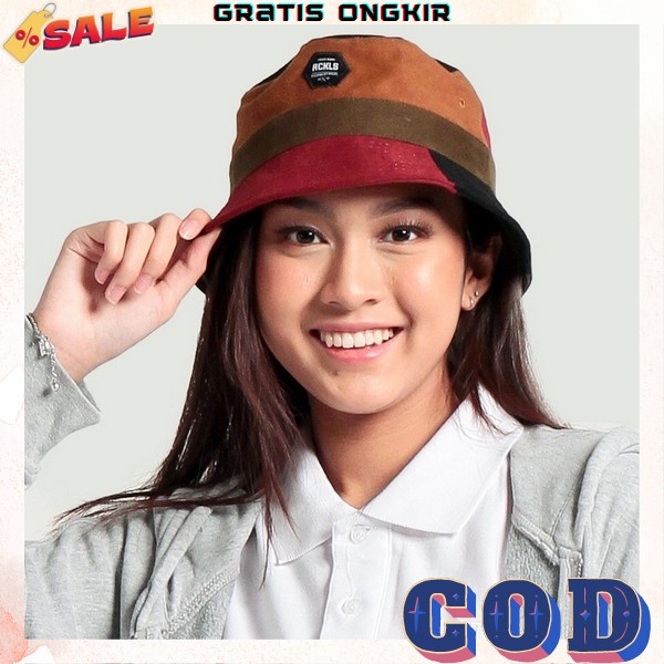 Topi Bucket Pria Kekinian Topi Pria Terbaru Topi Pria Murah Bucket Hat Rimba Kekinian Kasual Tpi Cow