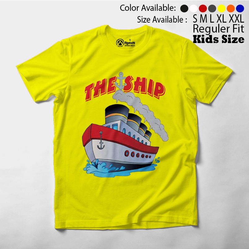 Baju Kaos Atasan Anak Laki - Laki Agatchi Motif The Ship