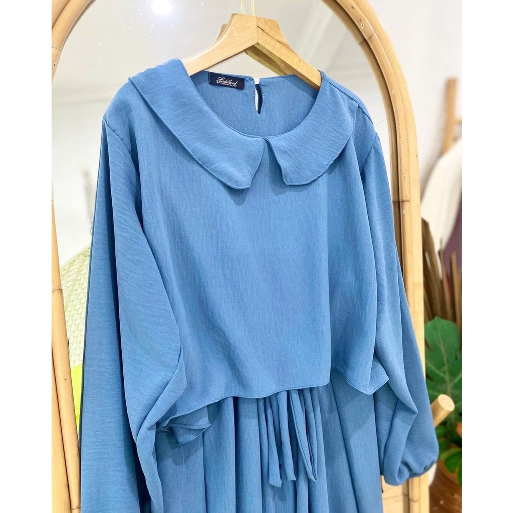 Dara Dress Korean Style Pakaian Wanita Gamis Kekinian Crinkle Airflow