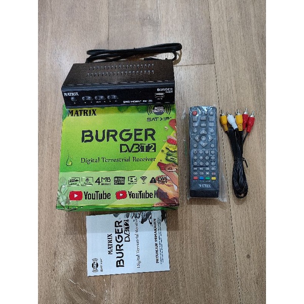 Set Top Box Matrix Burger Hijau