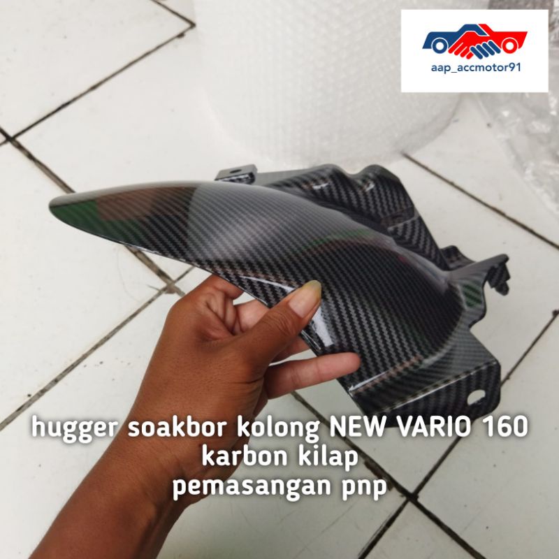 hugger spakbor kolong pnp NEW VARIO 160 karbon kilap  COD