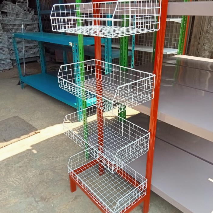 Rak Ciki Toko Warung Chiki Snack Ukuran Kecil 4 Susun Murah