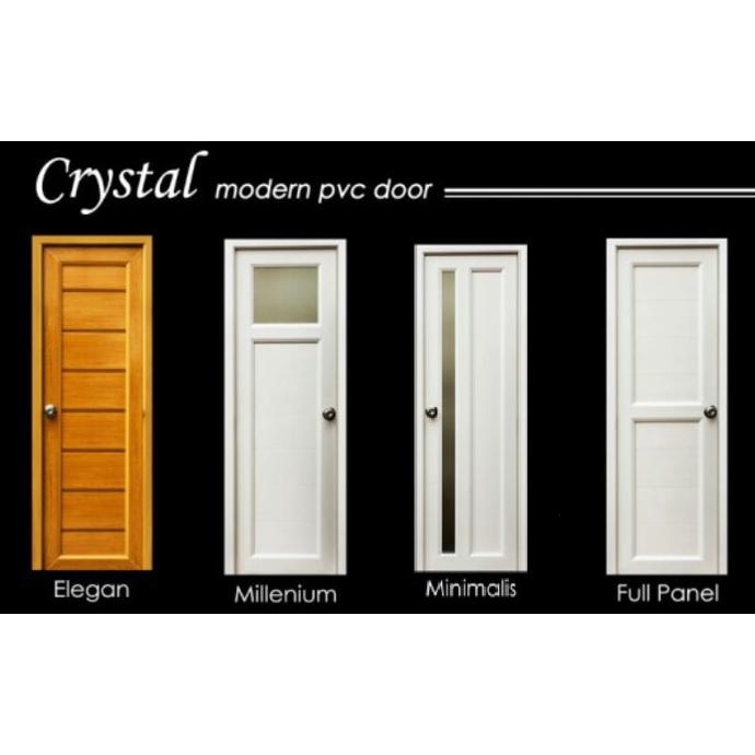 Pintu Kamar Mandi Modern Pvc Door Crystal