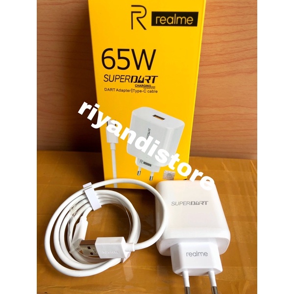 Charger realme 65W SUPER VOOC USB TYPE C ORIGINAL REALME 7 PRO 7PRO
