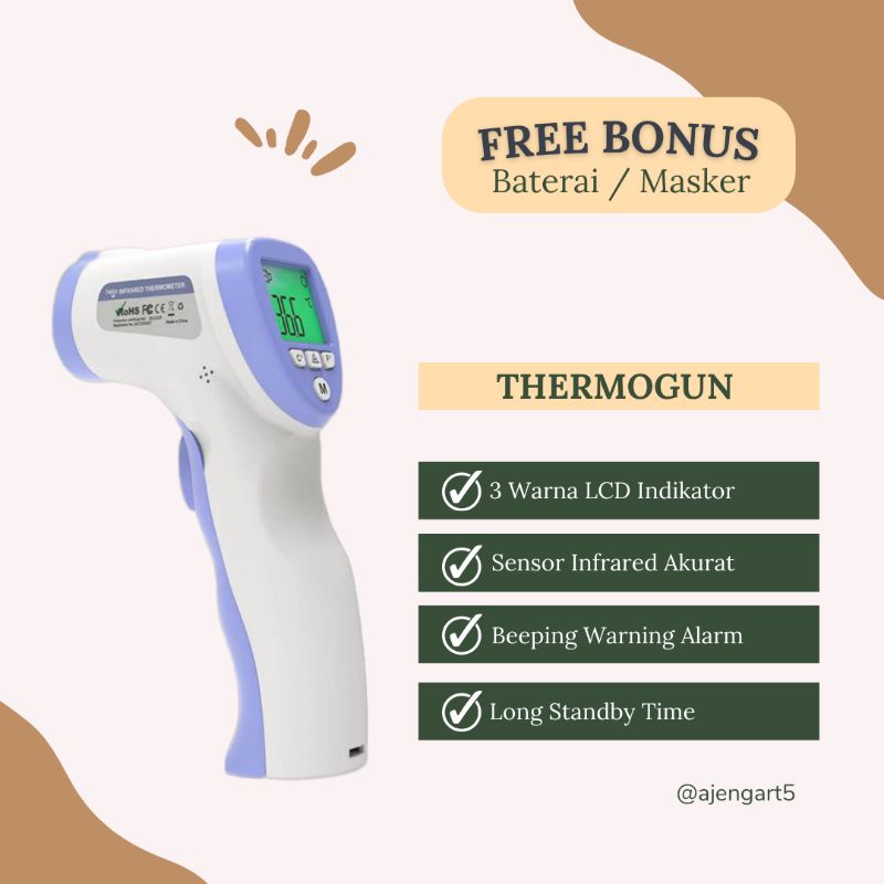 Original Termometer Infrared Termometer Digital Termometer Bayi Thermometer Thermogun Termometer