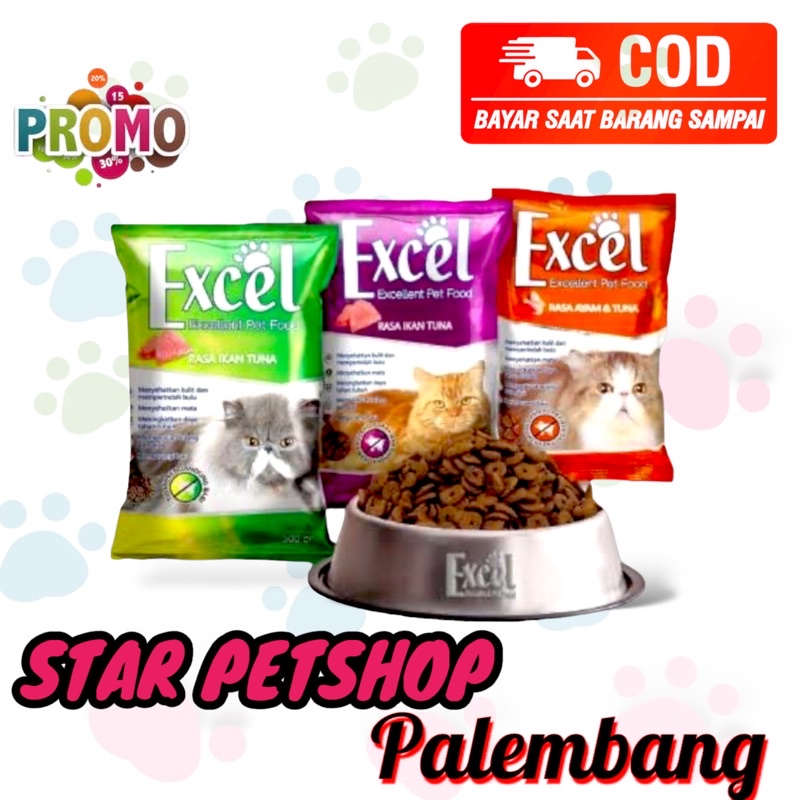 Makanan Kucing Excel kemasan 500gram Freshpack